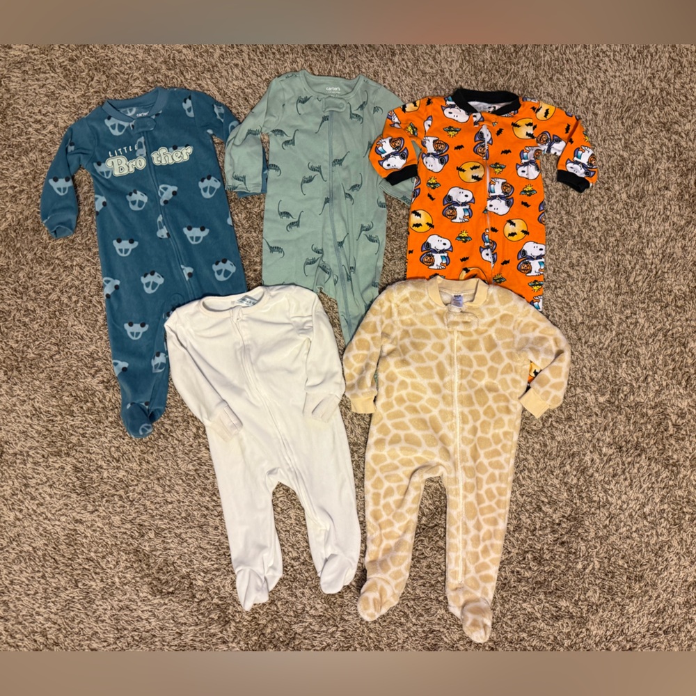 Bundle of 5 Assorted Footie Pajamas